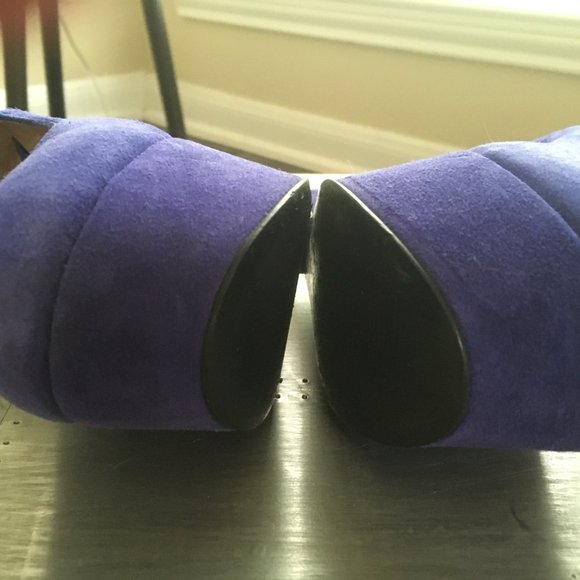 Steve Madden PAMMYY blue suede wedge 6.5 - Picture 7 of 14